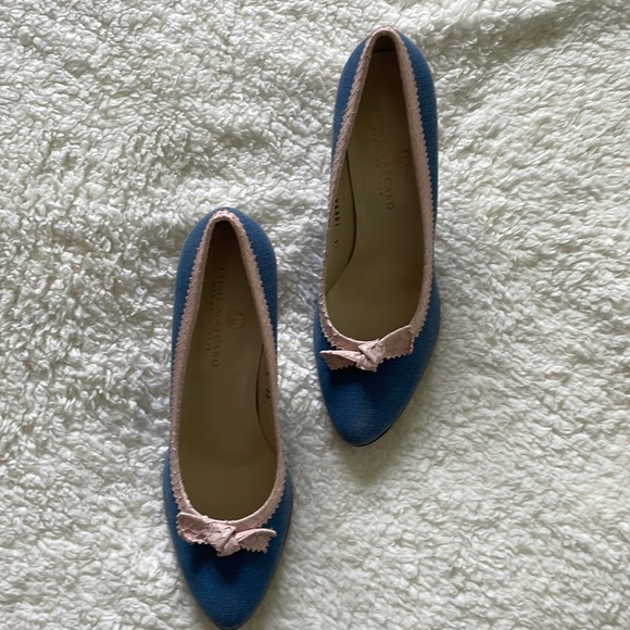 Jaime Mascaro Linone Jeans Serp Ros in Denim/Pink Size-EU 39/USA 8 NWT - Picture 9 of 14